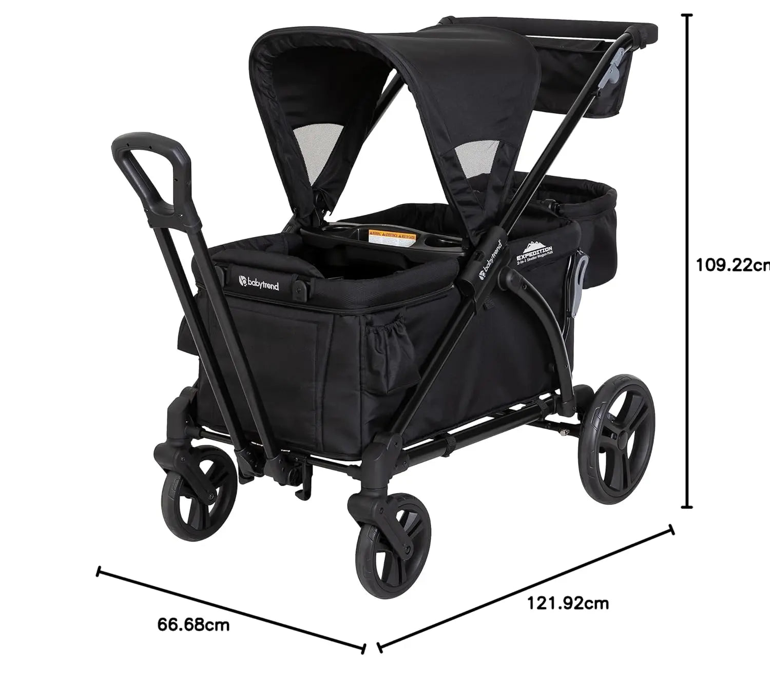 Baby Trend Expedition 2 In 1 Stroller Wagon Plus Ultra Black Kinderwagen Buggy B-Ware - 8720387139231