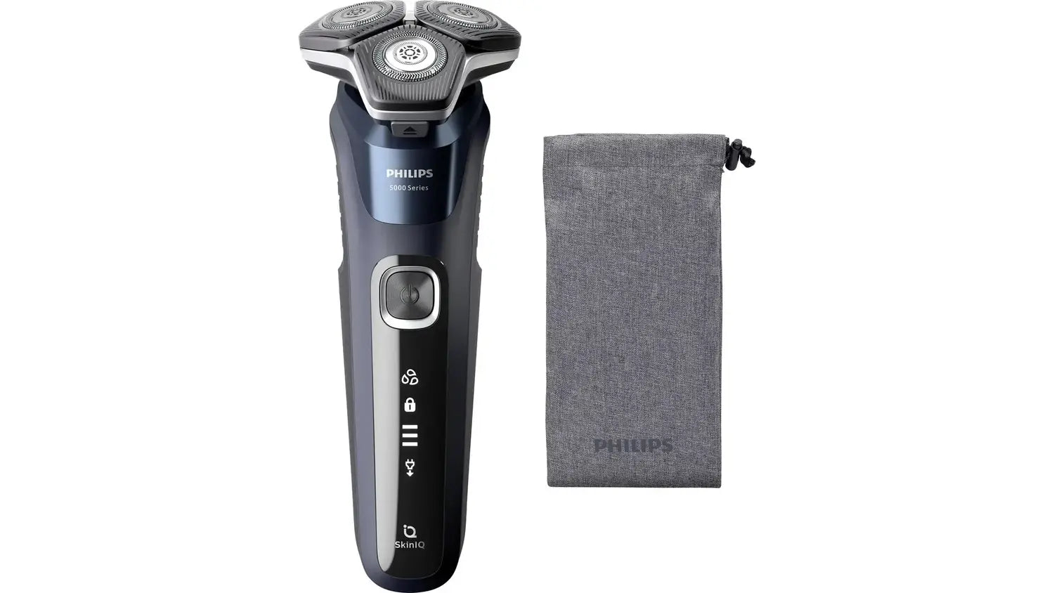 B-Ware Philips Rotationsrasierer Elektrorasierer S5885/10 Display Schwarz Blau Waschbar - 8720689008570
