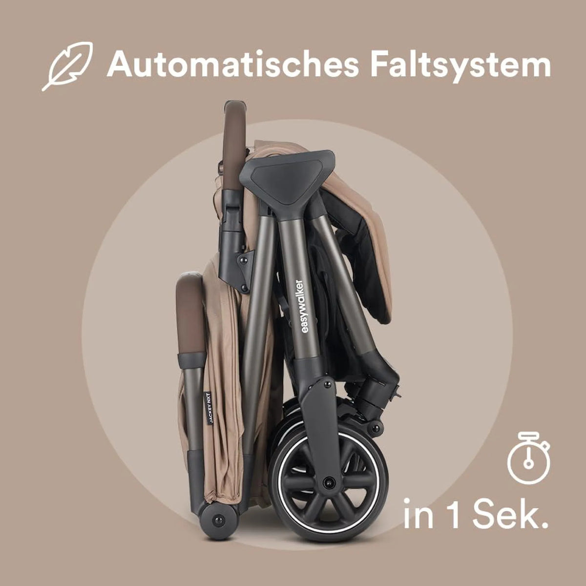 Buggy Kinderwagen Easywalker Jackey NXT Mocha Brown Regenverdeck Sonnenverdeck - 8721098672697
