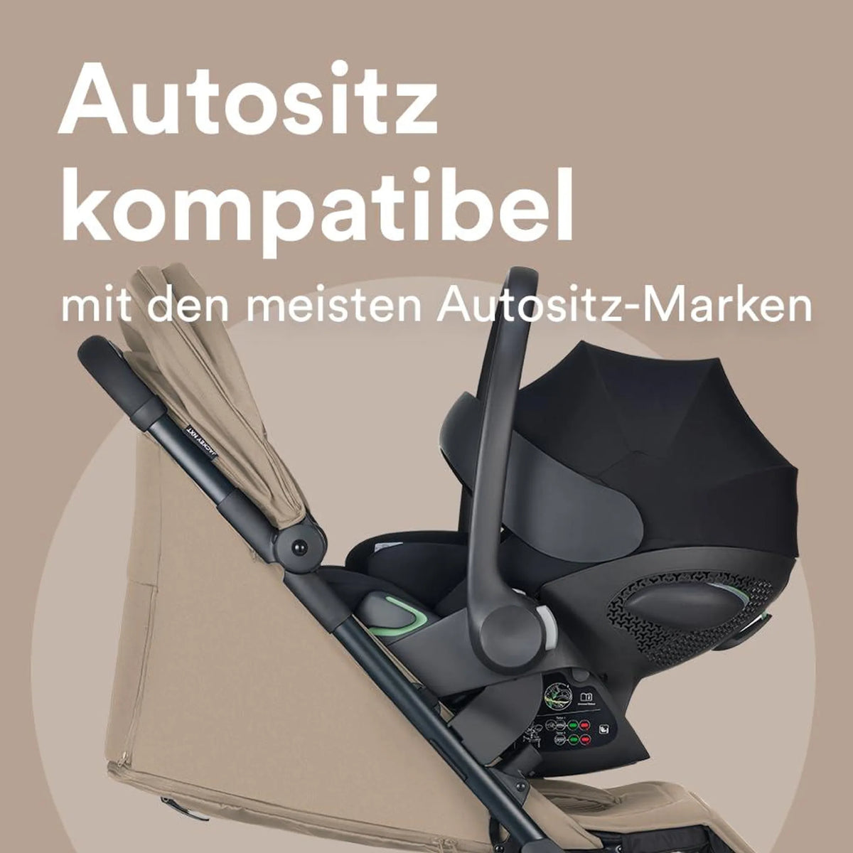 Buggy Kinderwagen Easywalker Jackey NXT Mocha Brown Regenverdeck Sonnenverdeck - 8721098672697
