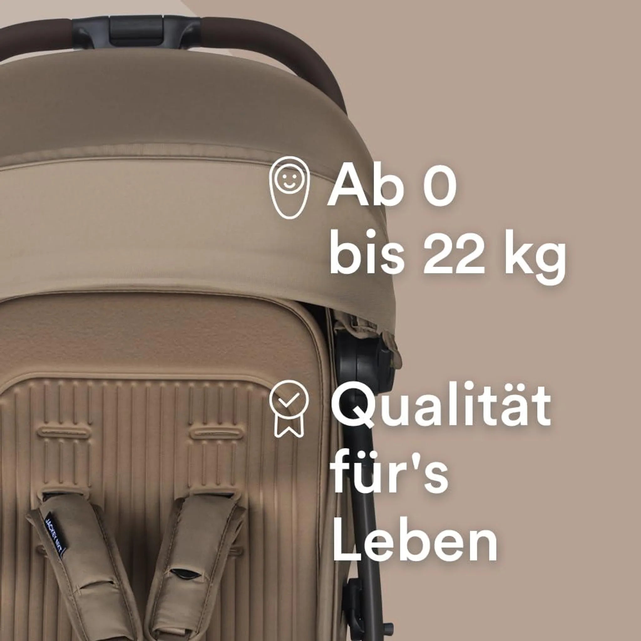 B-Ware Buggy Kinderwagen Easywalker Jackey Nxt Mocha Brown Regenverdeck Sonnenverdeck - 8721098672697