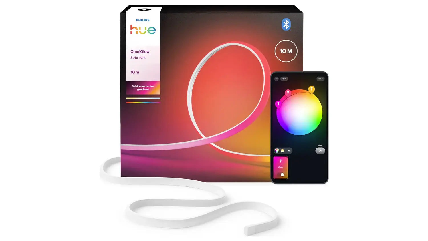 B-Ware Philips Hue Led Stripe Lichtband Omni Glow Gradient Rgbicww Weiß App  - 8721103089533