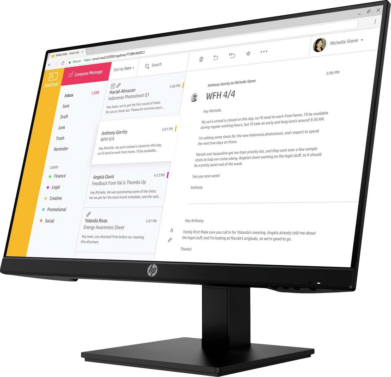 Hp P24h G4 Led Monitor Fhd Monitor Bildschirm 23,8 Zoll 1920 X 1080 Fhd Schwarz B-Ware