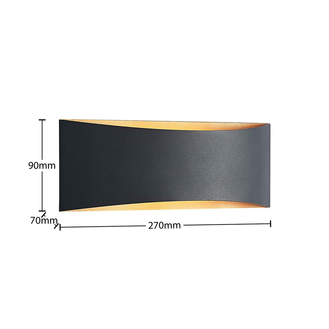 Arcchio Danta Led Wandleuchte Wandleuchte Wandlicht Leuchte Lampe Schwarz Gold B-Ware
