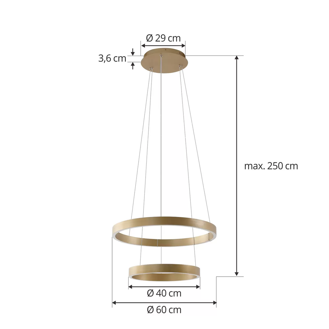Lucande Smart Yonam Led Hängeleuchte Hängelampe Leuchte Lampe Pendelleuchte Led B-Ware - 4251911778380