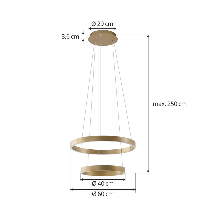 Lucande Smart Yonam Led Hängeleuchte Hängelampe Leuchte Lampe Pendelleuchte Led B-Ware - 4251911778380