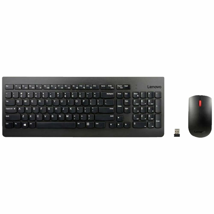 Lenovo Essential Wireless Combo Funk Tastatur Maus-Set Italienisch schwarz