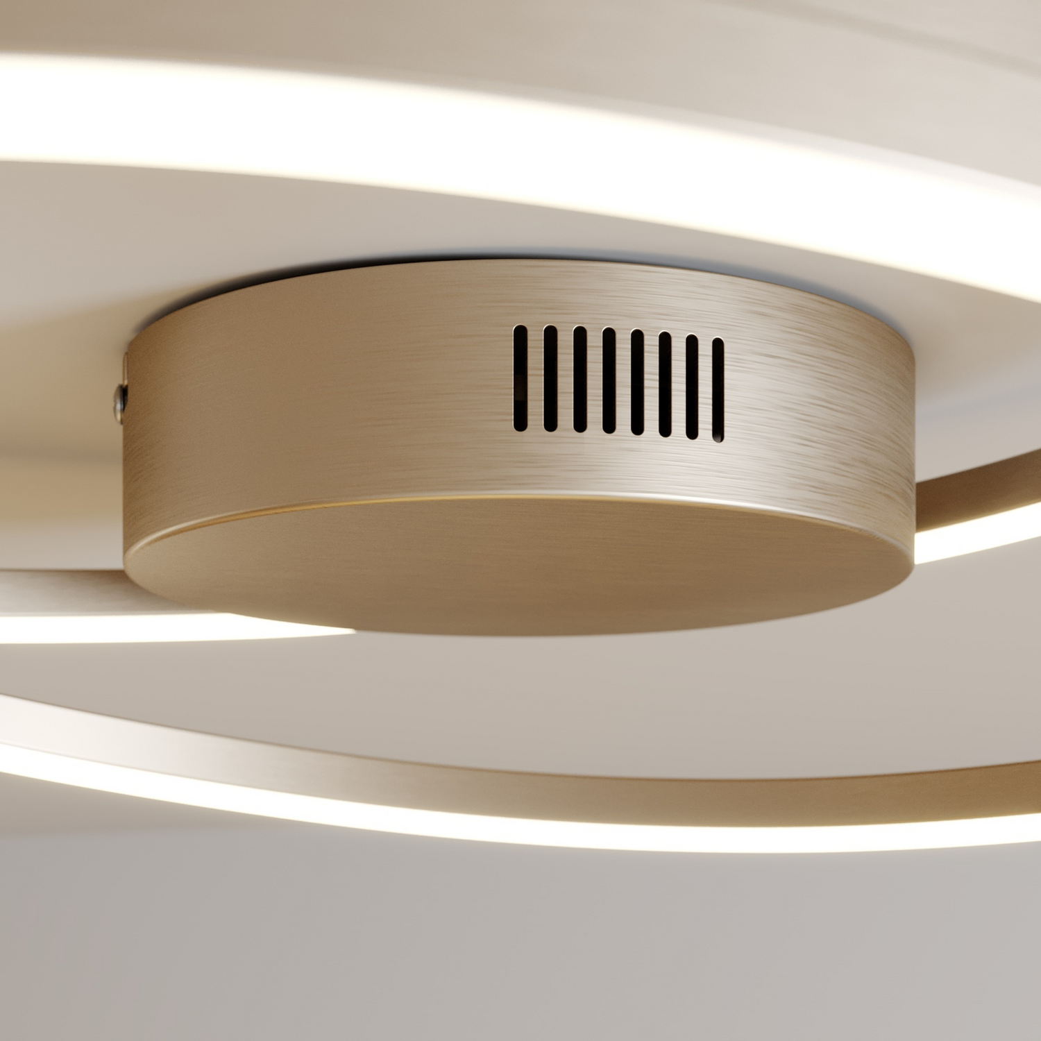 B-Ware Lindby Deckenleuchte Deckenlampe Led Davian Nickel Dimmbar Wohnraum Beleucht861