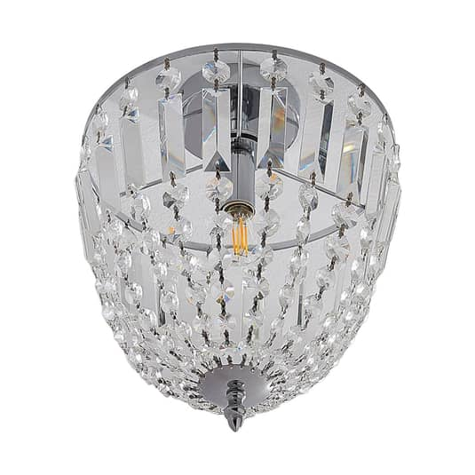 Lindby Funkelnde GlaskristallDeckenlampe Lionello Kronleuchter Deckenlampe E14