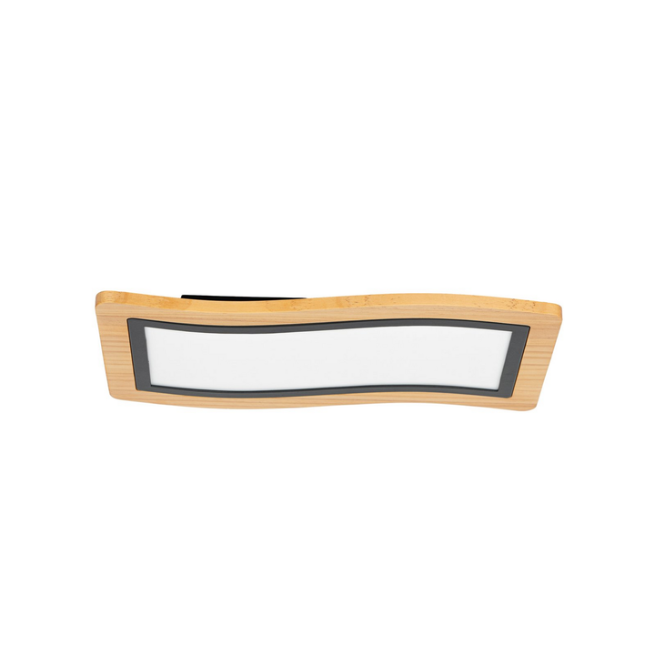 Lucande LED-Deckenleuchte Joren 46 cm lang Holz 3.000 K Deckenlampe Lampe S182
