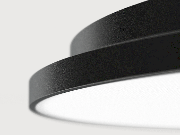 Lightnet LED-Pendel Basic-P7 Hängeleuchte Hängelampe schwarz 3.000 K Ø 60cm Seil