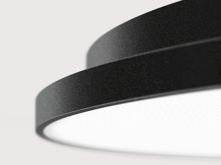 Lightnet LED-Pendel Basic-P7 Hängeleuchte Hängelampe schwarz 3.000 K Ø 60cm Seil