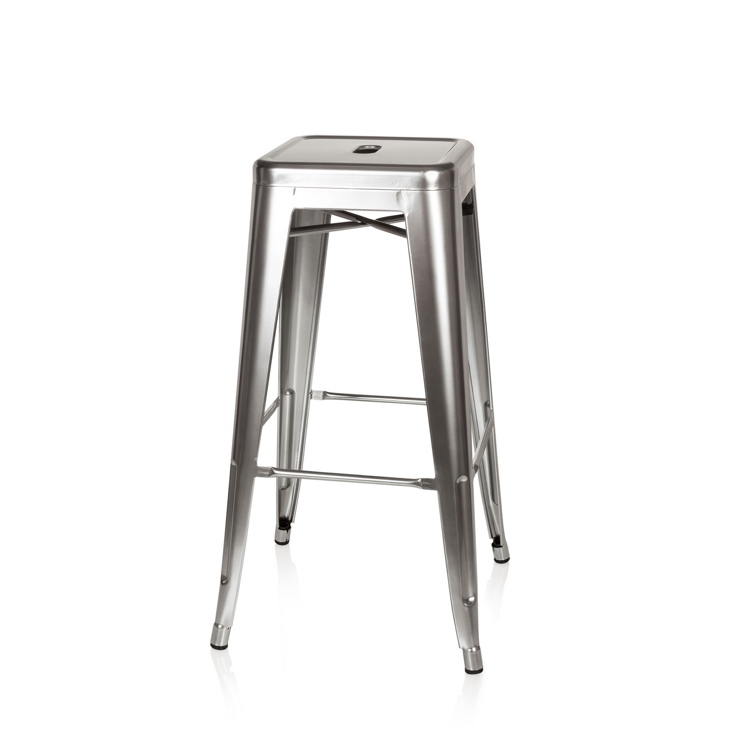 Hjh Office Barhocker Vantaggio High Metallic Platin Hocker Sitzhocker Möbel B-Ware - 4251084662332