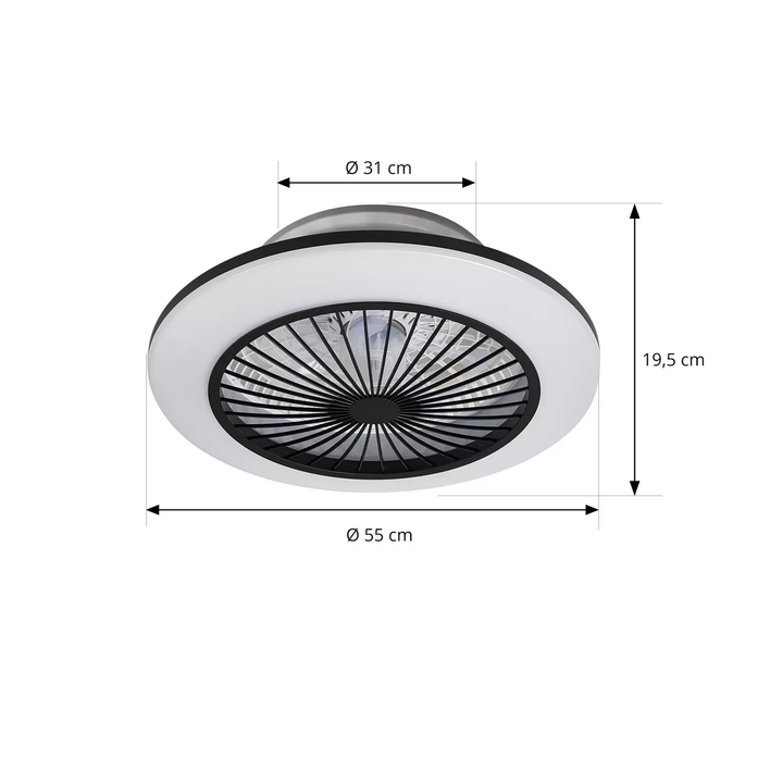 Lindby Mamuti LED-Deckenventilator Deckenlampe Deckenleuchte Lampe Leuchte Licht