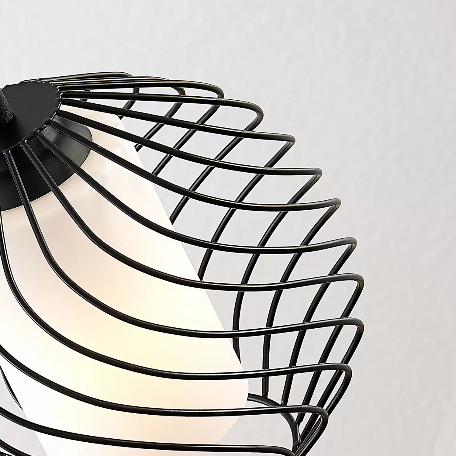 Suspension Lindby Cedrice Cage, Lampe suspendue, Luminaire de salle à manger 