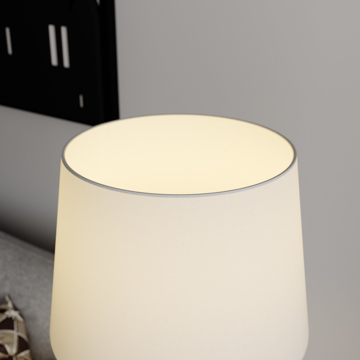 B-Ware Lindby Benjiro Stoff Stehlampe Led Leselicht Wohnzimmerleuchte Standleuchte 175