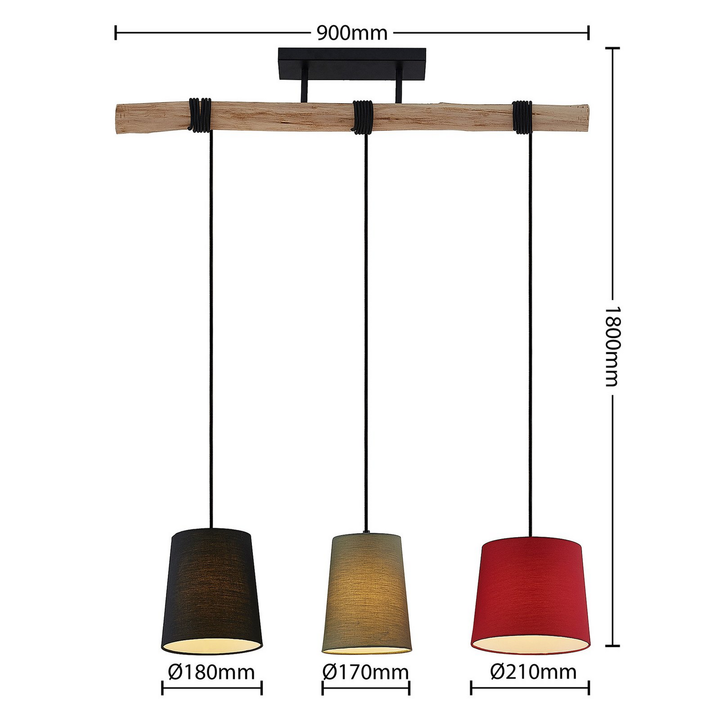 Lindby Amilia Pendelleuchte Lampe Hängeleuchte Leuchte Lampe E27 3 Fl. Dimm360 B-Ware