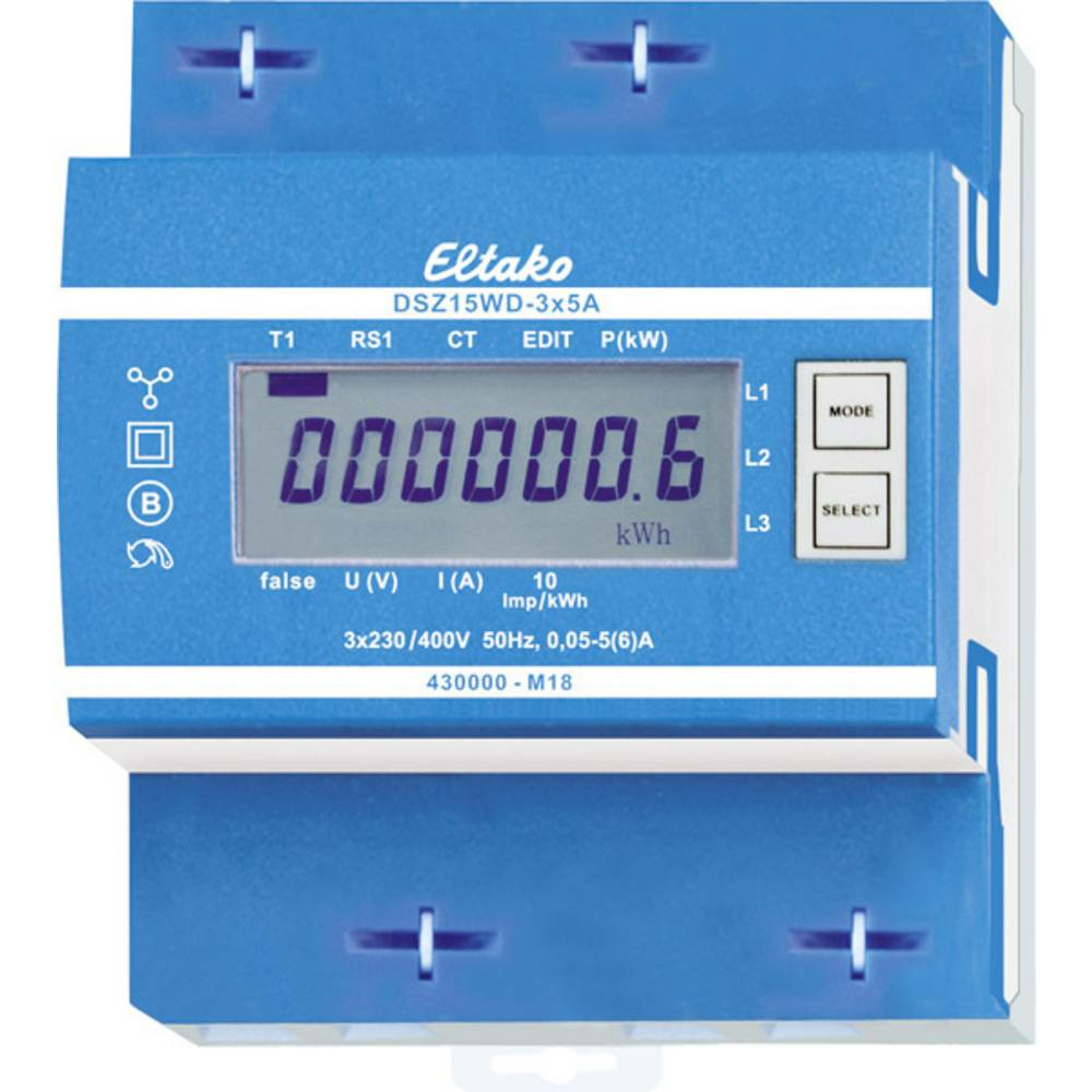 B-Ware Eltako Dsz15 Wd 3x5 A Mid Drehstromzähler Mit Wandleranschluss Digital 5 A 676