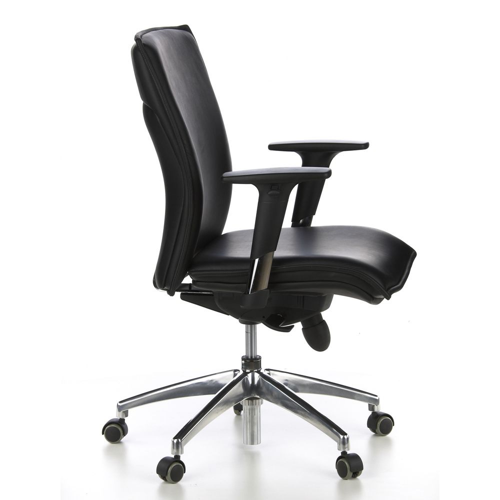 hjh OFFICE MURANO 10 Luxus Chefsessel Schwarz Drehstuhl Bürostuhl Arbeitsstuhl - 4260182537039