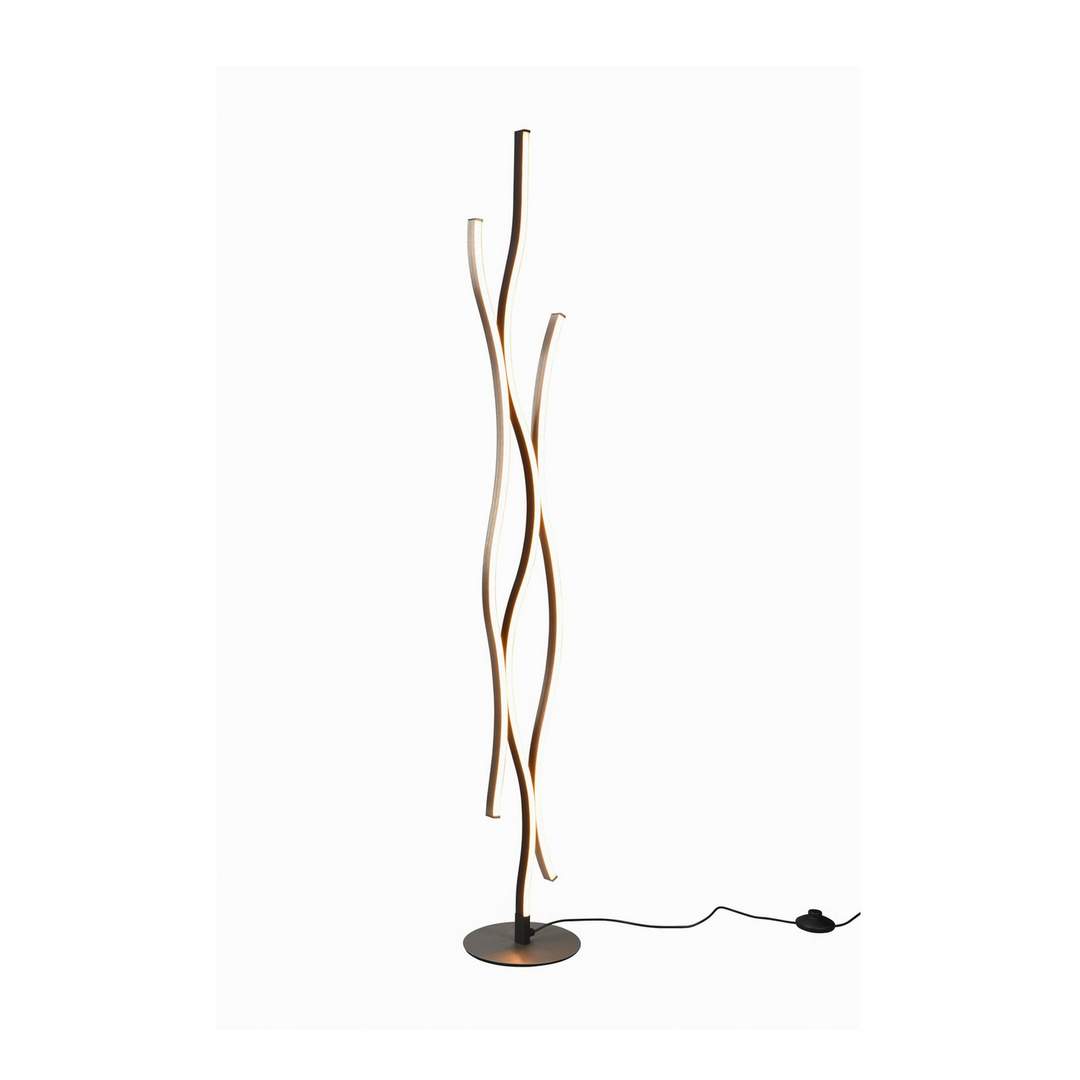 Trio Lighting Led Stehleuchte Blaze Mit Dimmer Cct Aluminium Stehlampe Lampe B-Ware - 4017807540413
