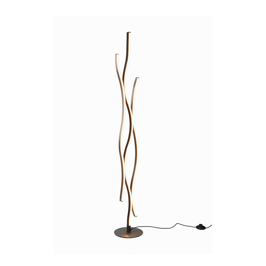 Trio Lighting Led Stehleuchte Blaze Mit Dimmer Cct Aluminium Stehlampe Lampe B-Ware - 4017807540413