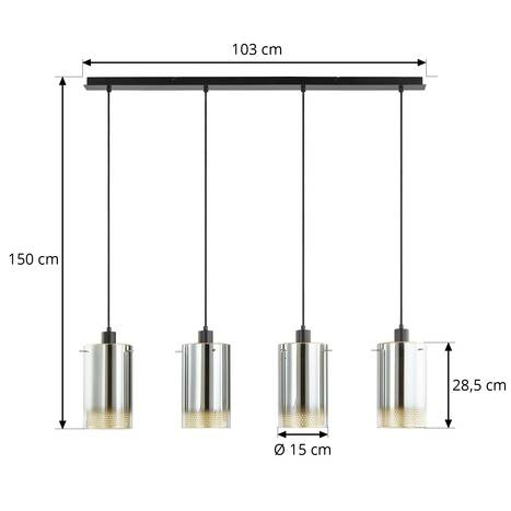 Lucande Sterzy Hängeleuchte Pendelleuchte Hängelampe Deckenlampe Lampe Leuc630