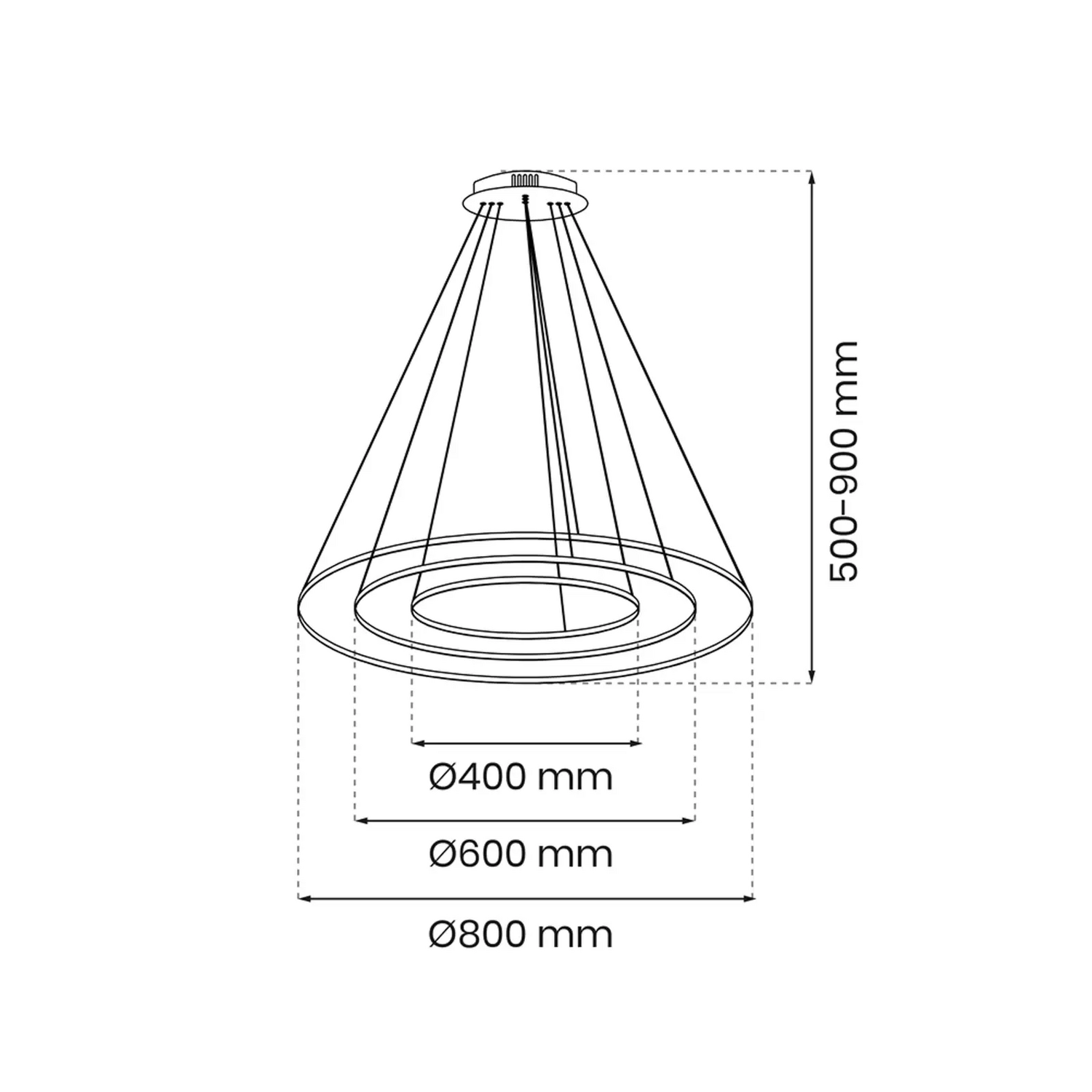 B-Ware Rotonda Led Hängelampe Hängeleuchte Lampe Leuchte Pendellampe Pendelleuchte Led