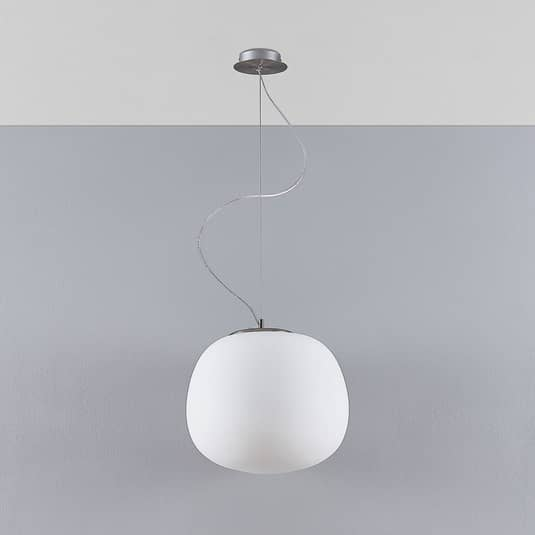 Suspension en verre Lindby Ginevra, plafonnier, lampe suspendue, lampe de plafond, référence 883 (article de seconde main) 