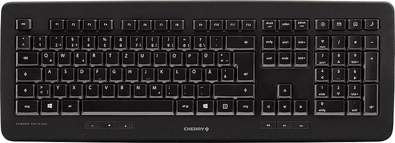 B-Ware Cherry Dw5100 Funk Tastatur Maus Set Computer Zubehör Wireless  Infrarot Schwarz