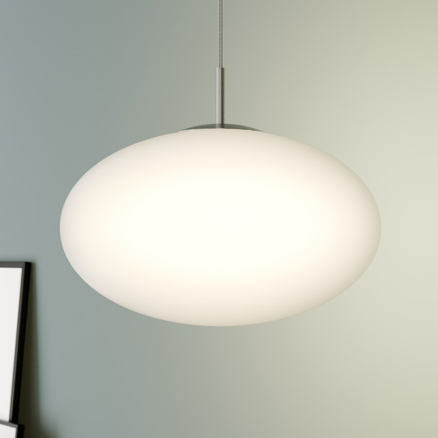 Suspension Lindby Sonika, applique murale, plafonnier, douille E27, ampoule nickel opale W31, produit de seconde main