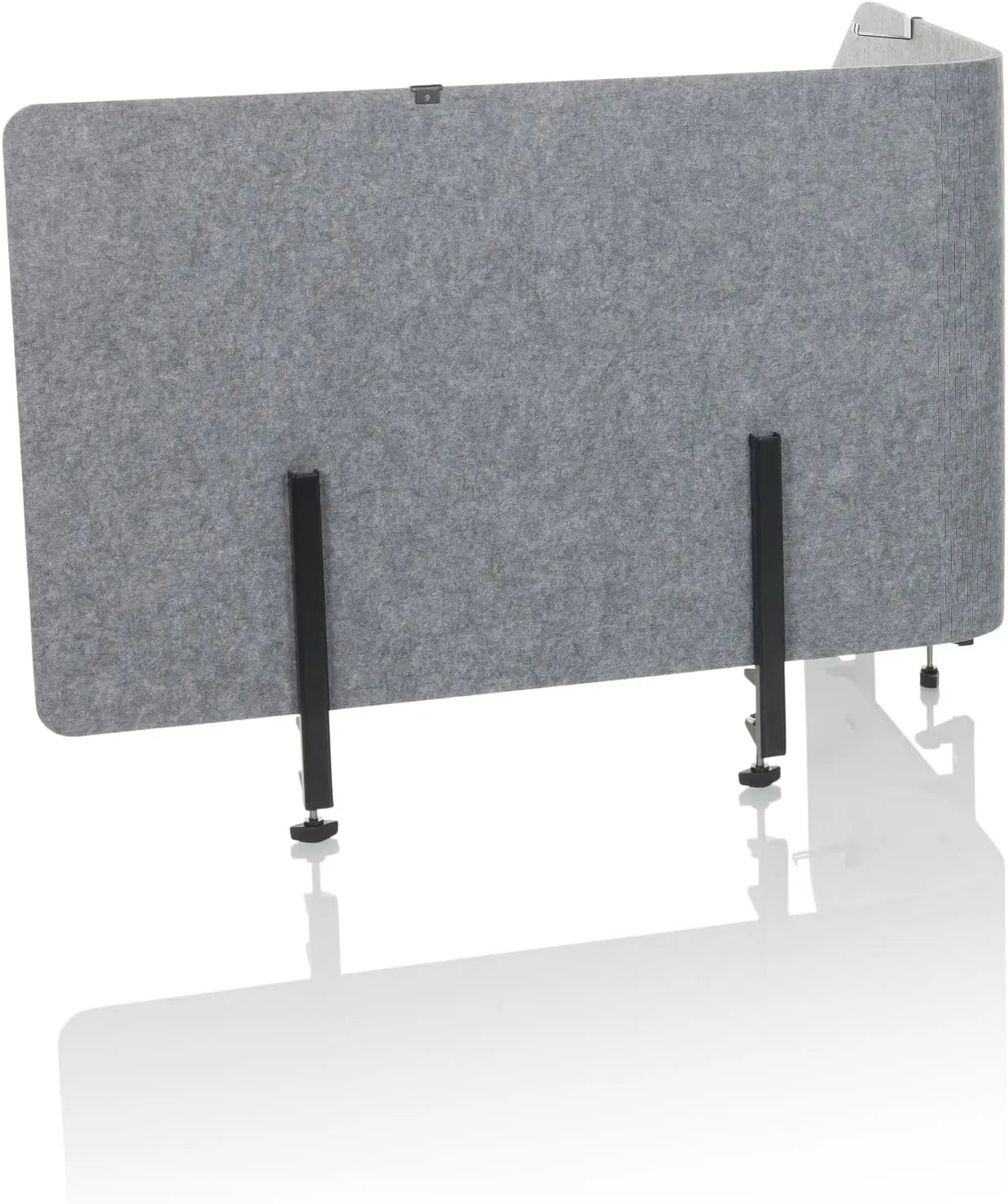 B-Ware H Jh Office Tischtrennwand Sichtschutz Bürowand Filz Grau Faltbar 160x50cm - 891015