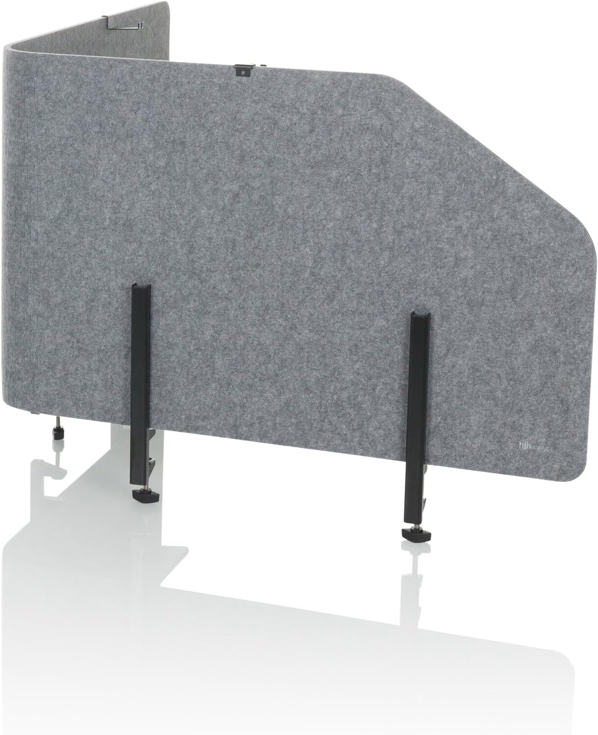hJh-OFFICE Tischtrennwand Sichtschutz Bürowand Filz grau faltbar 160x50cm - 891015