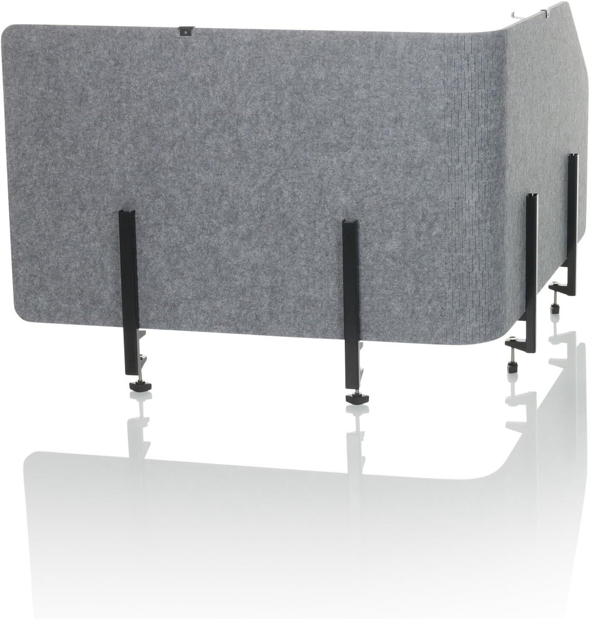 hJh-OFFICE Tischtrennwand Sichtschutz Bürowand Filz grau faltbar 160x50cm - 891015