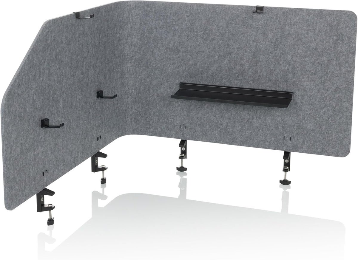 hJh-OFFICE Tischtrennwand Sichtschutz Bürowand Filz grau faltbar 160x50cm - 891015