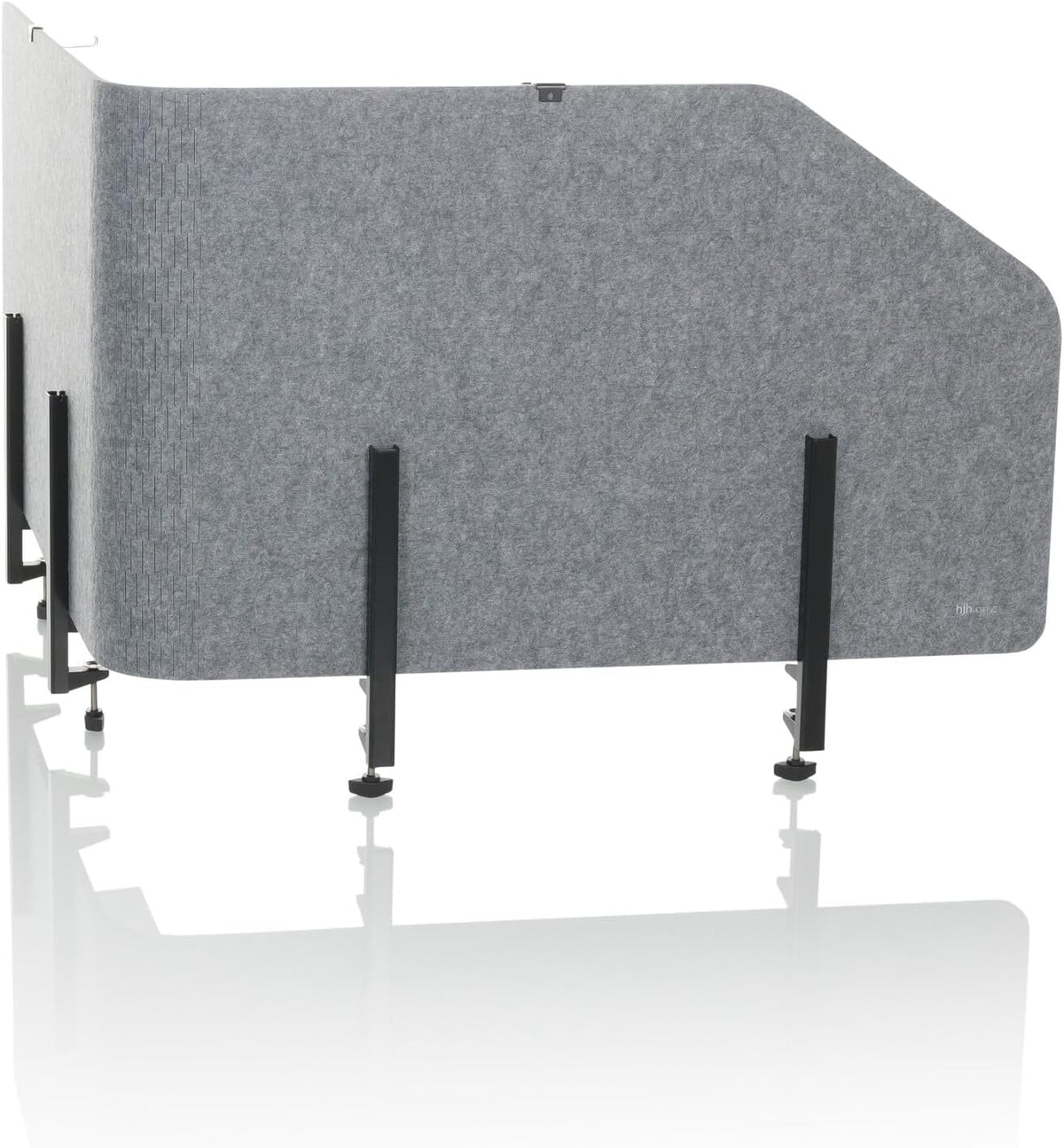 hJh-OFFICE Tischtrennwand Sichtschutz Bürowand Filz grau faltbar 160x50cm - 891015