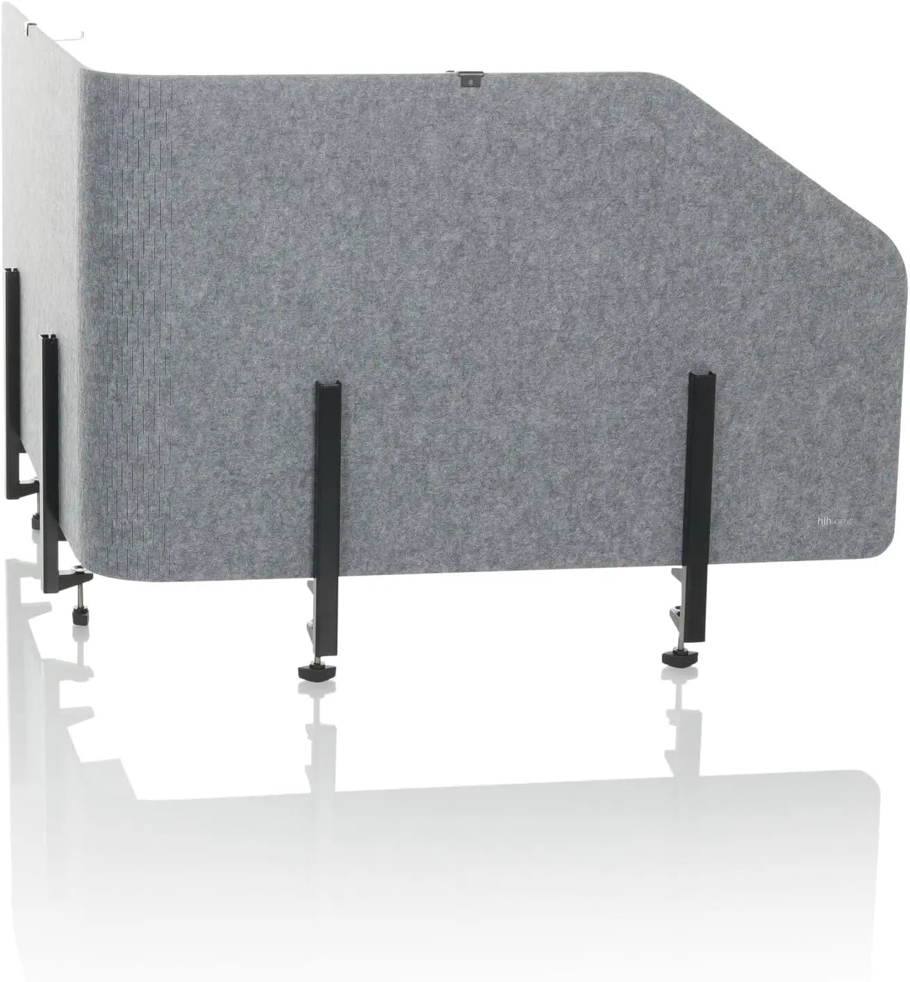 B-Ware H Jh Office Tischtrennwand Sichtschutz Bürowand Filz Grau Faltbar 160x50cm - 891015