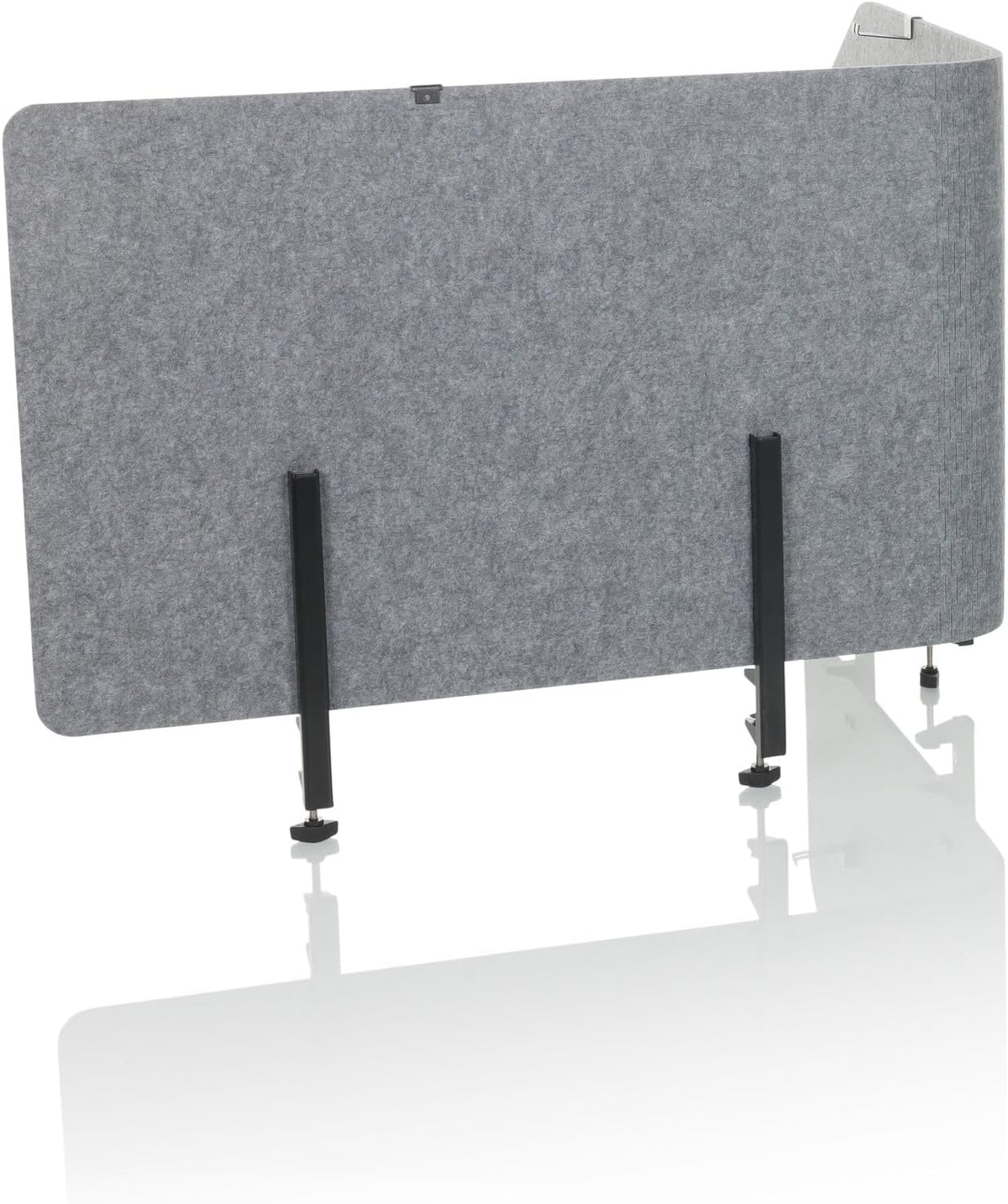 hJh-OFFICE Tischtrennwand Sichtschutz Bürowand Filz grau faltbar 160x50cm - 891015