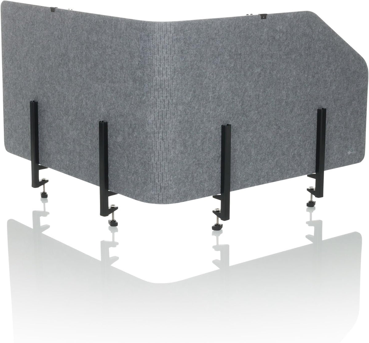 hJh-OFFICE Tischtrennwand Sichtschutz Bürowand Filz grau faltbar 160x50cm - 891015