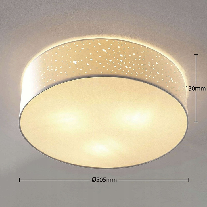 Lindby Deckenlampe Umma A++ weiß opal Deckenlampe Deckenlicht Wohnzimmerlampe