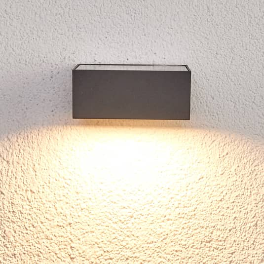 Lucande Sensor-LED-Außenwandleuchte AußenWandleuchte Lampe Mahra solarbetrieben