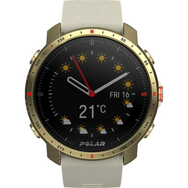 Polar GRIT X PRO Sportuhr Fitnesstracker Smartwatch Fitnessuhr champagner-gold