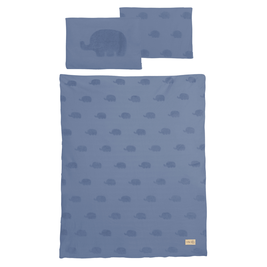 B-Ware Roba Bettwäsche Lil' Elephant Moonlight 100 X 135 Cm Bettwäsche Bettbezug Decke