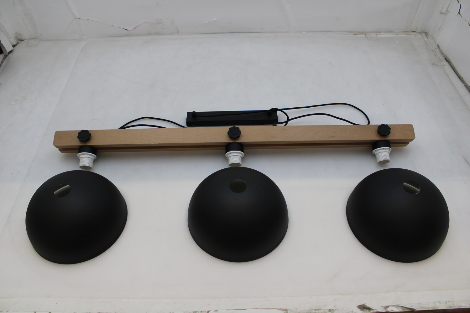 Envostar Stort Pendelleuchte Hängeleuchte Hängelampe Leuchte 3fl. Mit Naturh554 B-Ware - 5901780562342