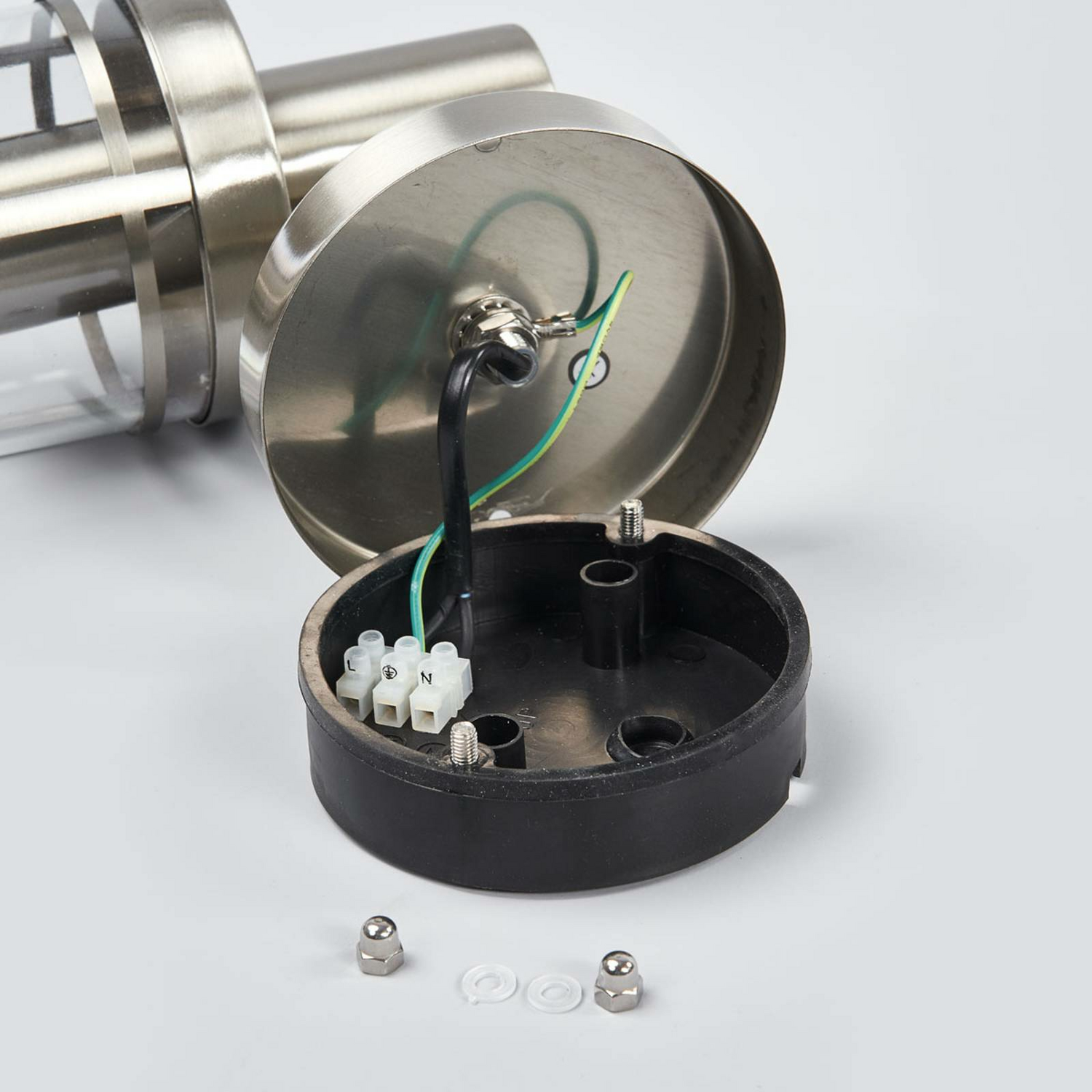 B-Ware Lindby Außenwandleuchte Djori Außenlampe Wandleuchte Wandleuchte E27 Edelst287