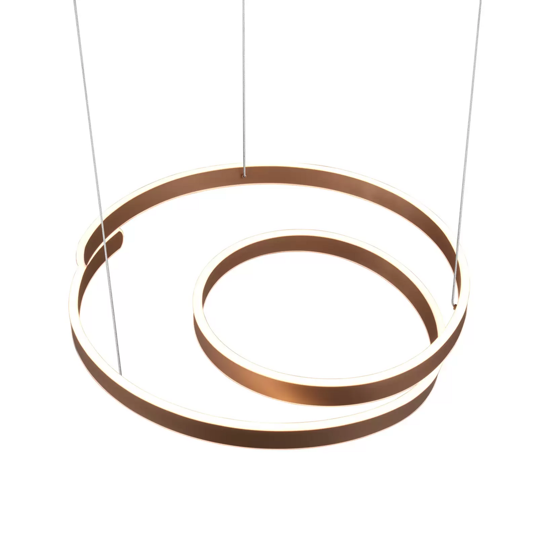 Trio Lighting LED-Hängeleuchte Marnie switch-dim kaffee Hängelampe Lampe Leuchte