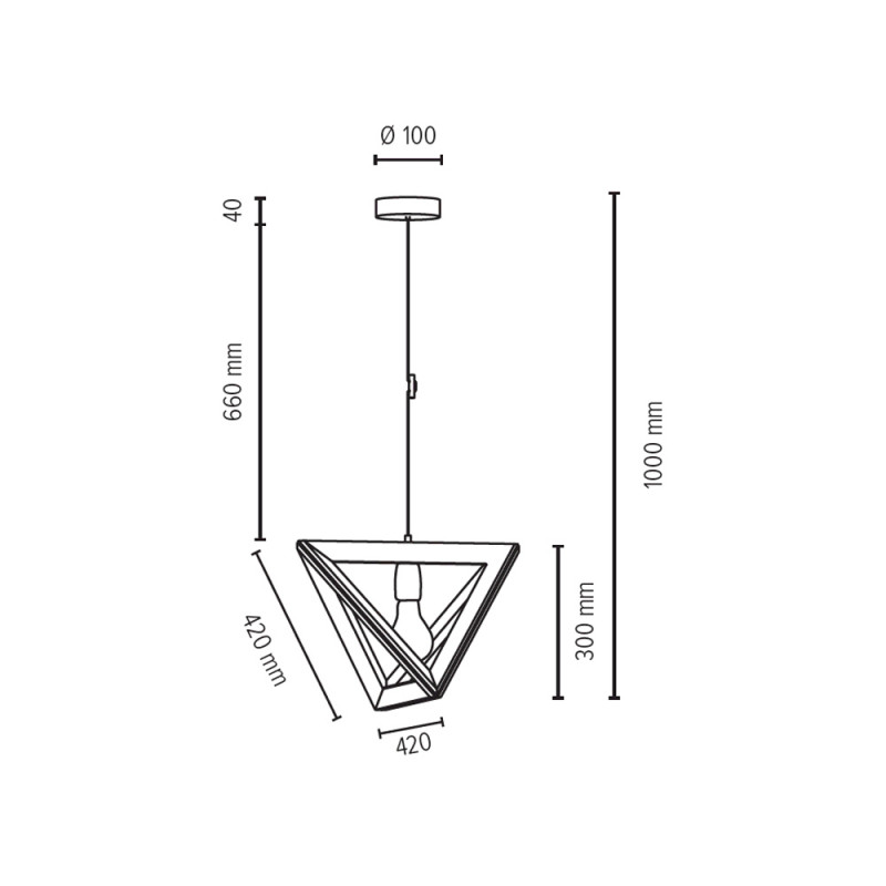 Spot Light Trigonon Pendelleuchte Pendellampe Leuchte Lampe Hängeleuchte Licht B-Ware - 5901602337066