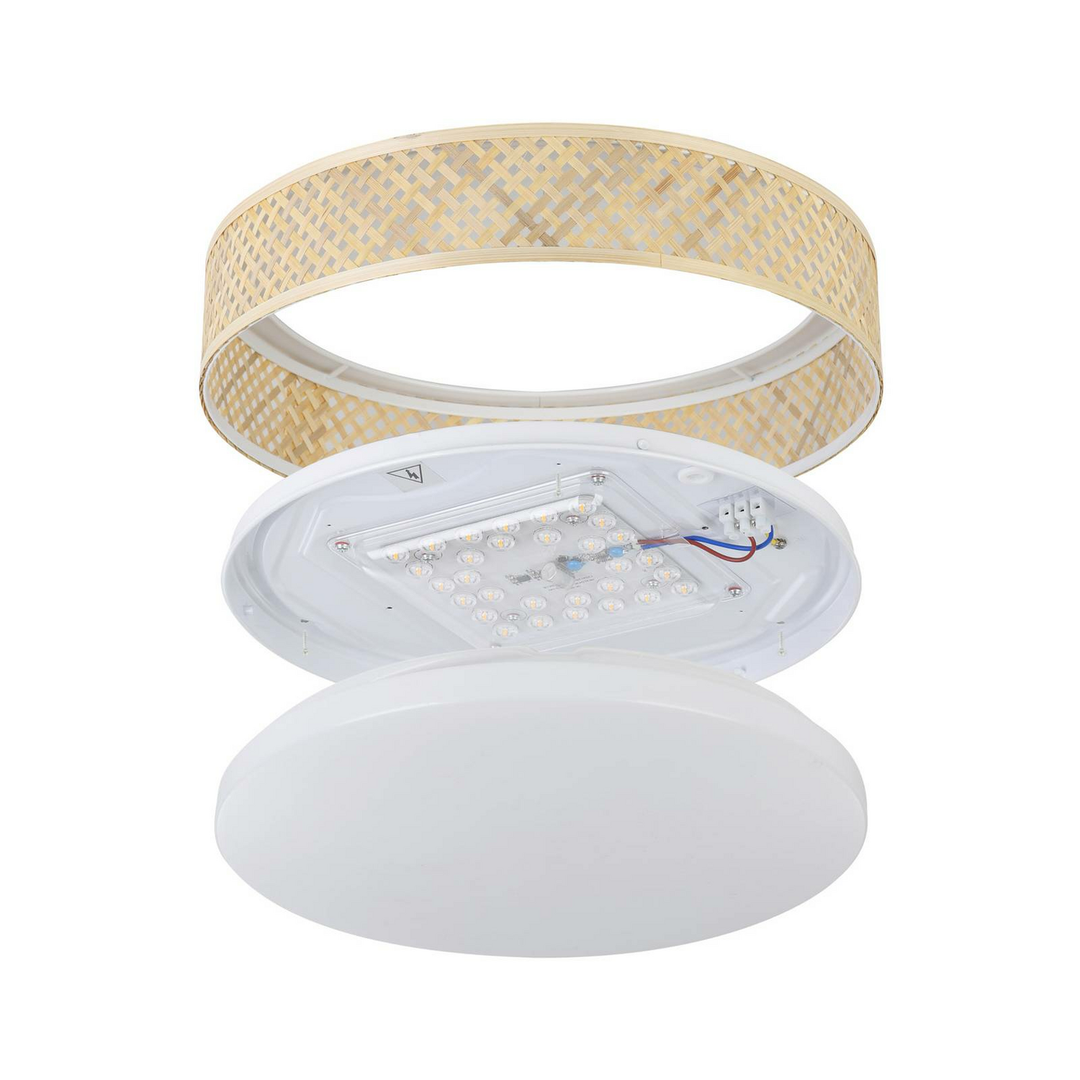 Eglo Led Deckenleuchte Luppineria Hängeleuchte Lampe Bambusgeflecht ø 38cm B-Ware - 9008606244034
