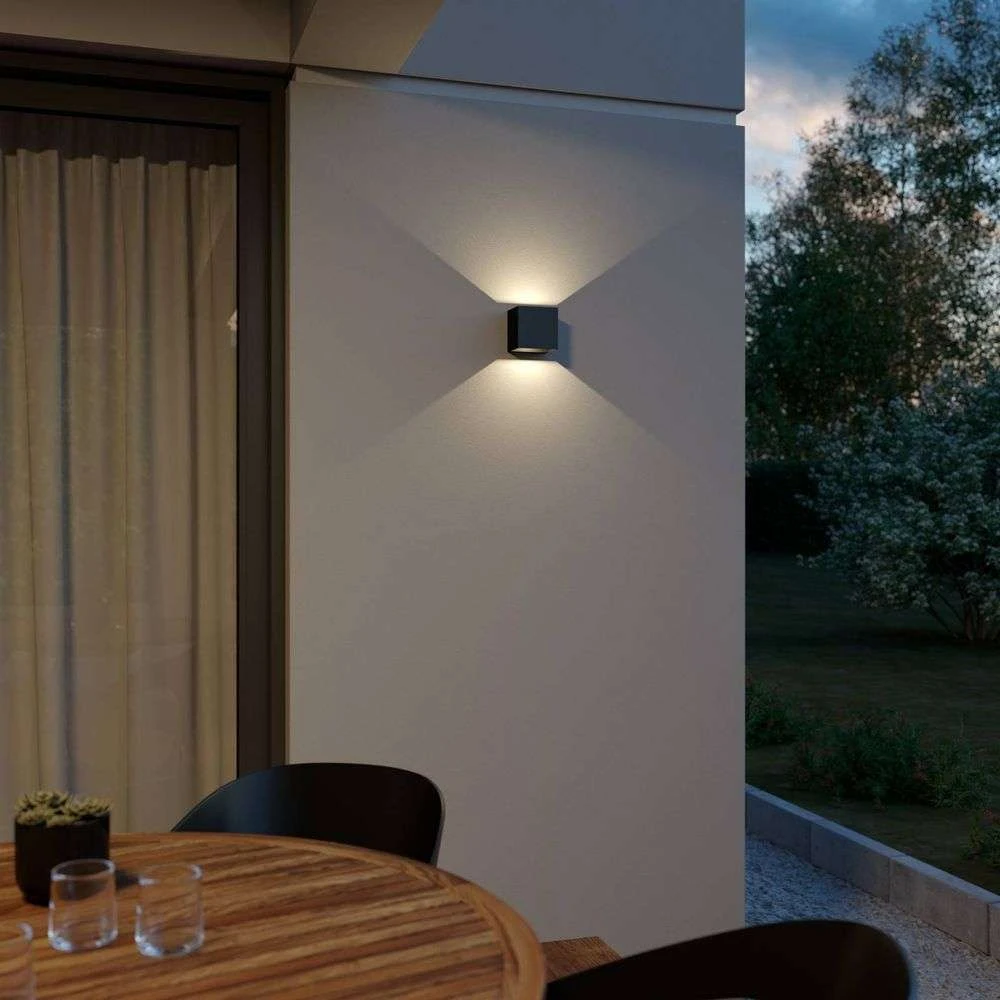 Lindby Glyn Led Außenwandleuchte Gartenlampe Wandleuchte Led Außenlampe Schwarz B-Ware