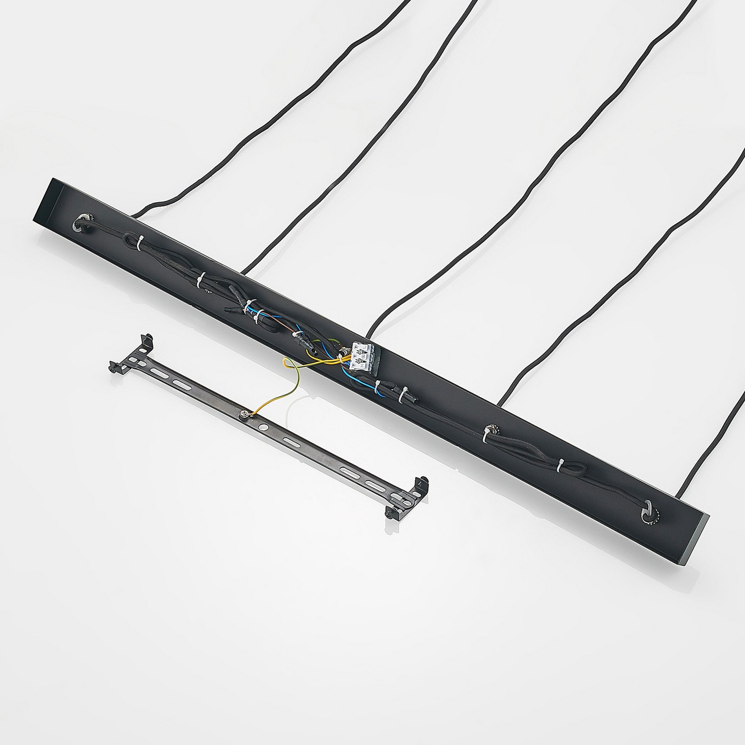 Lucande Andrik Hängeleuchte Hängelampe Lampe Leuchte 5 Flmg. E27 Kreise Schwar B-Ware - 4251911702217