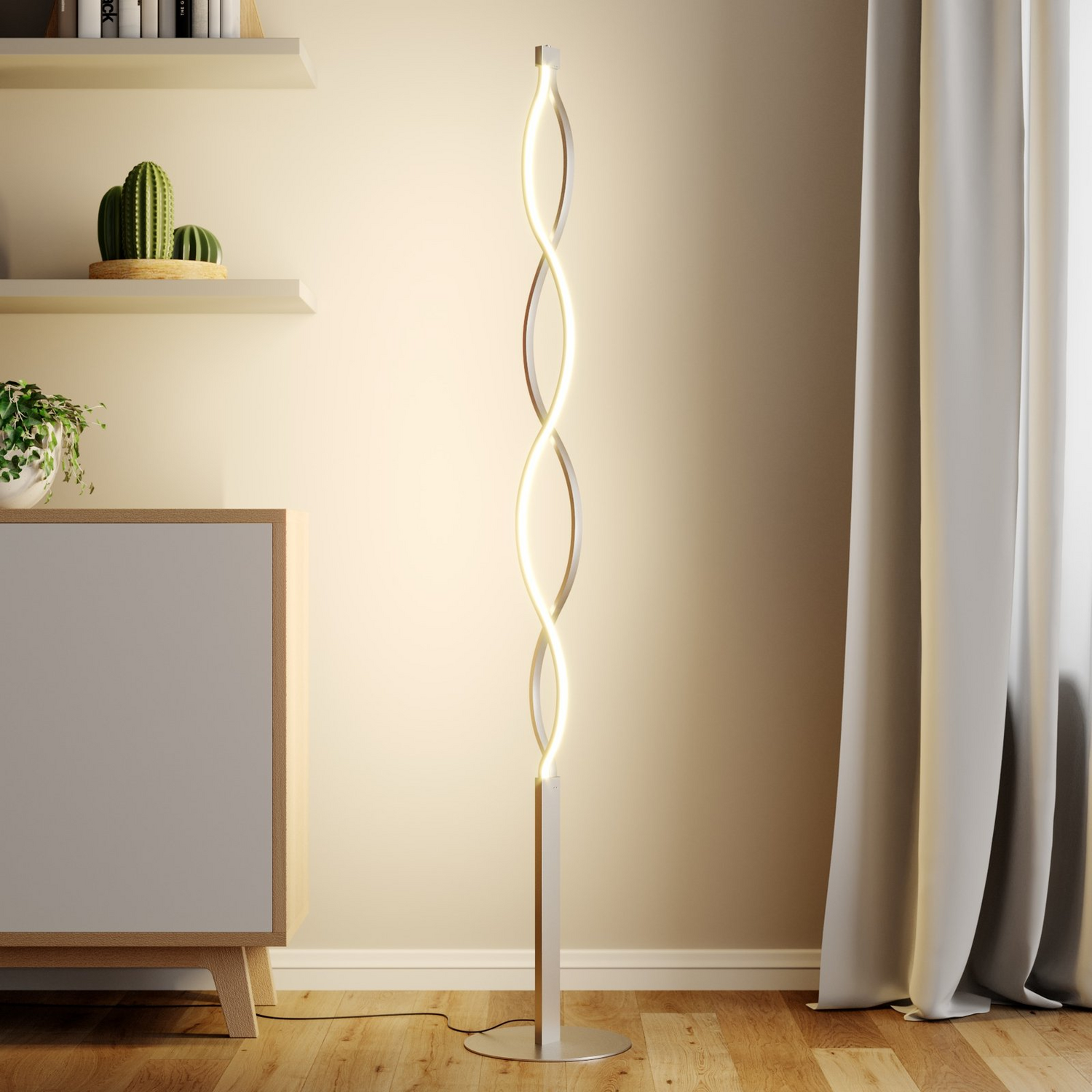 Lindby Led Stehlampe Auron Stehleuchte Standlampe Leuchte Wohnzimmerlampe Nic673 B-Ware - 4251096530940